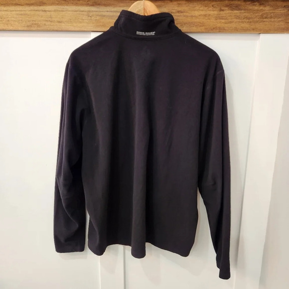 Eddie Bauer Sweater Mens Size XL Black First Ascent 1/4 Zip Fleece Base … - Picture 3 of 13